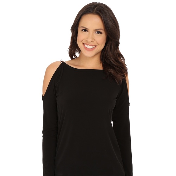 Michael Kors Tops - Michael Kors Chain Cold Shoulder Top